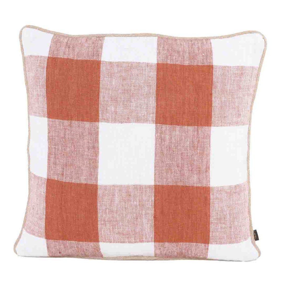Palma Linen Cushion Cover | Brick | 45 x 45cm - Suzie Anderson Home