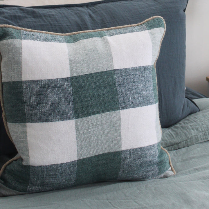 Palma Linen Cushion Cover | Celadon | 45 x 45cm