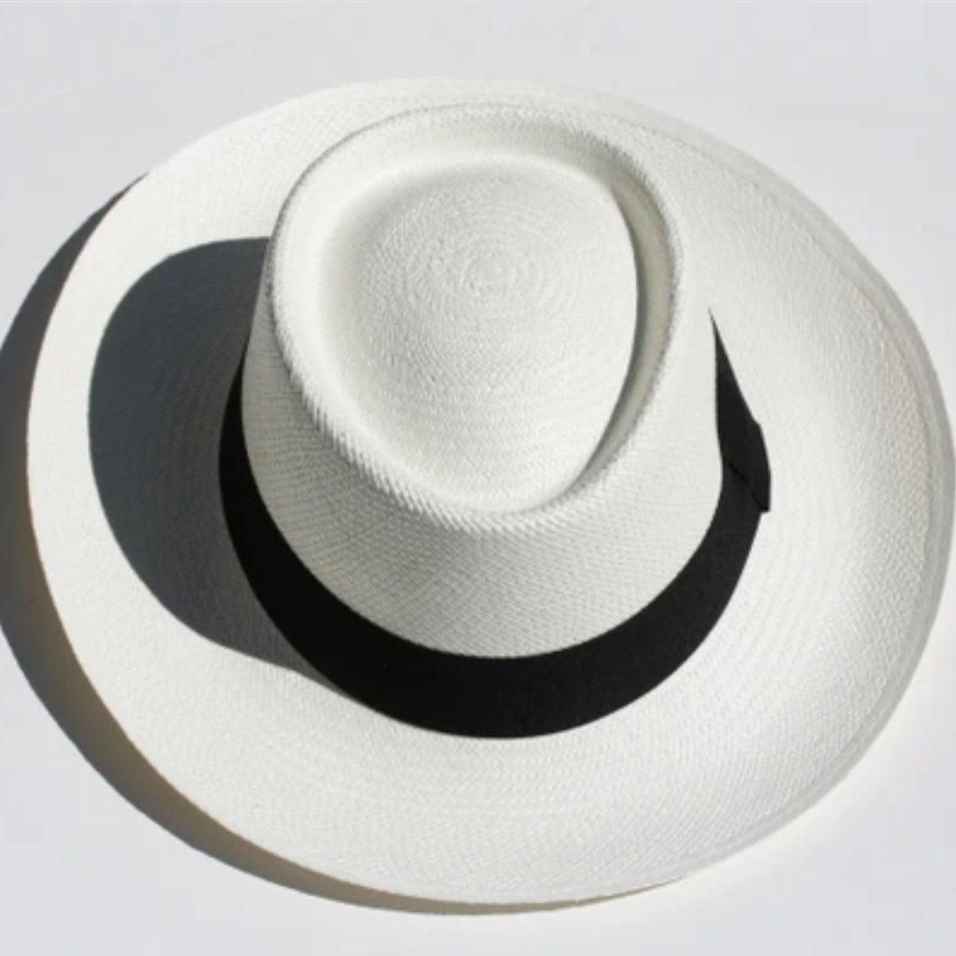 Panama Boater Hat | Ivory - Suzie Anderson Home