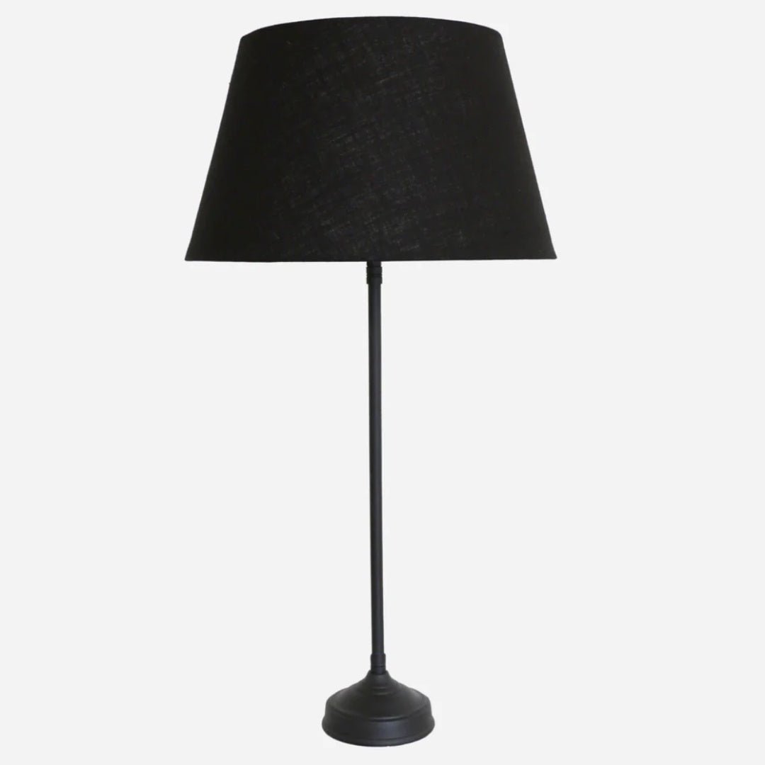 Paris Candle Table Lamp Base | Matt Black | 68cmH - Suzie Anderson Home