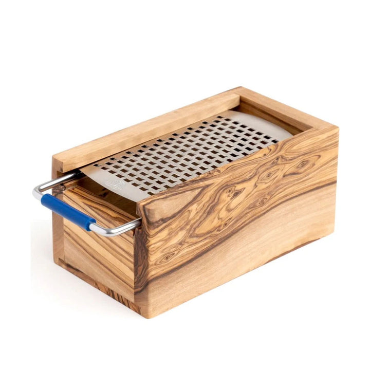 Berard | Parmesan Box | Olive Wood & Grater