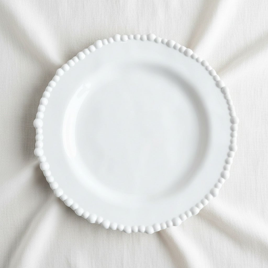 Pearl Side Plate | Melamine White - Suzie Anderson Home