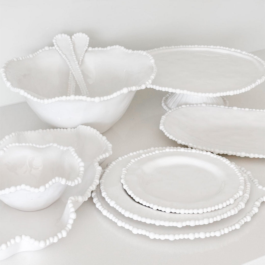Pearl Side Plate | Melamine White - Suzie Anderson Home