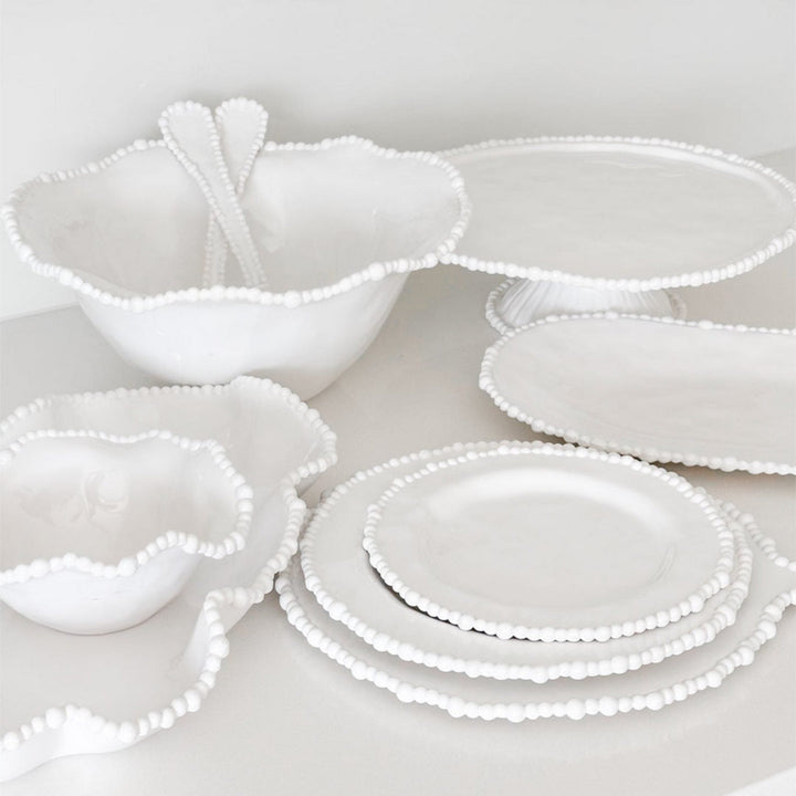 Pearl Side Plate | Melamine White - Suzie Anderson Home