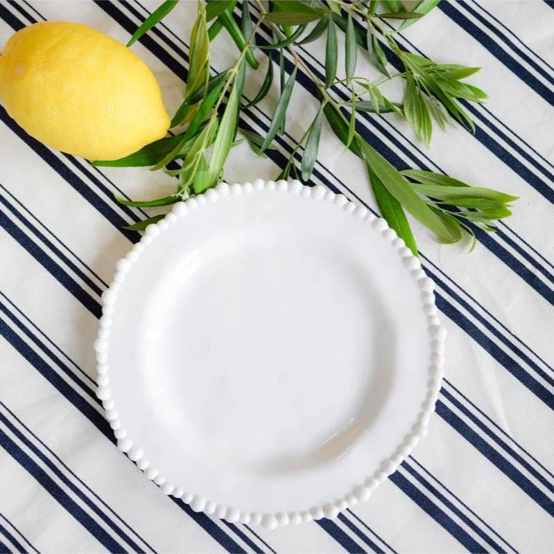Pearl Side Plate | Melamine White - Suzie Anderson Home
