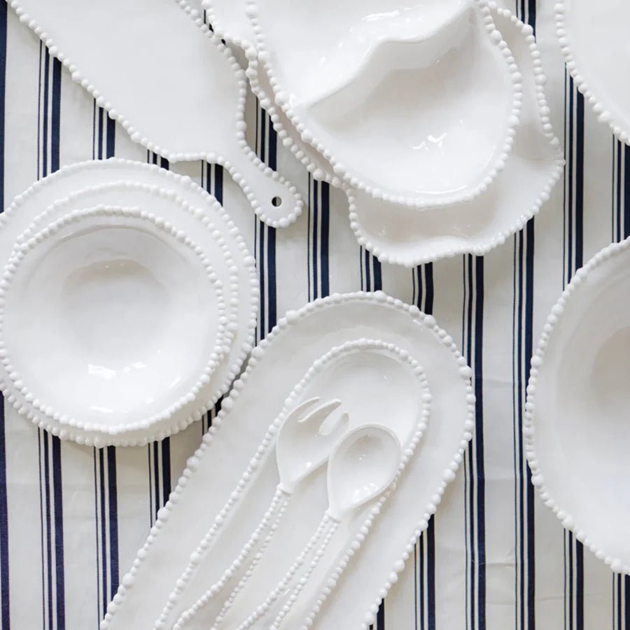 Pearl Side Plate | Melamine White - Suzie Anderson Home