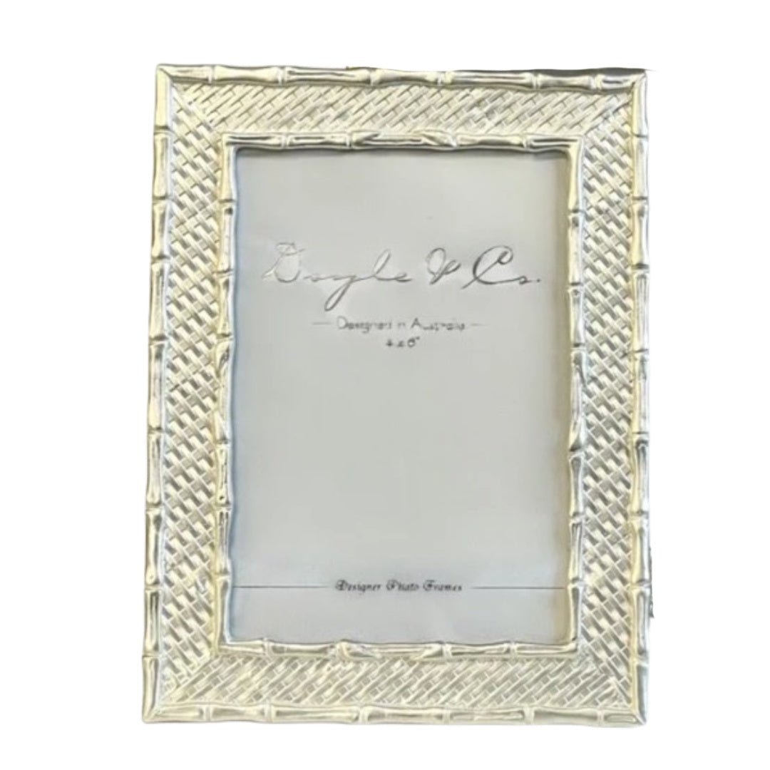 Pearl Silver Bamboo Leaf Photo Frame 4x6" - Suzie Anderson Home