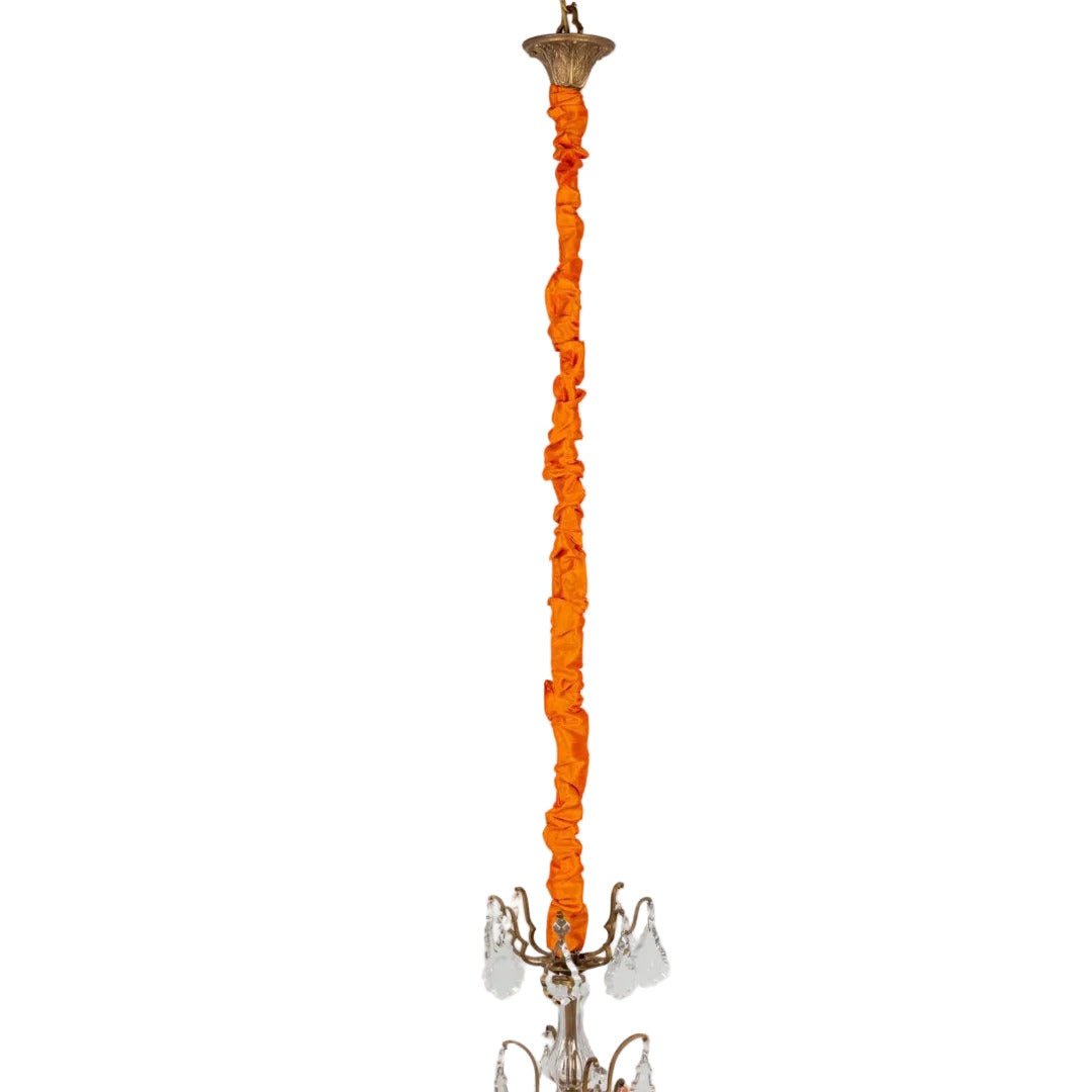 Pendant Light Fabric Chain Cover | Orange - Suzie Anderson Home
