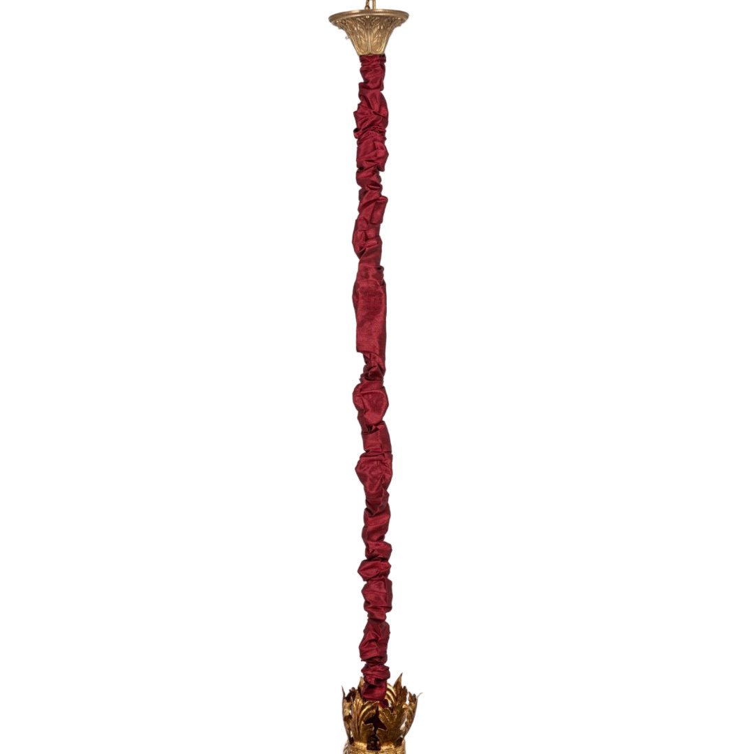 Pendant Light Fabric Chain Cover | Red - Suzie Anderson Home