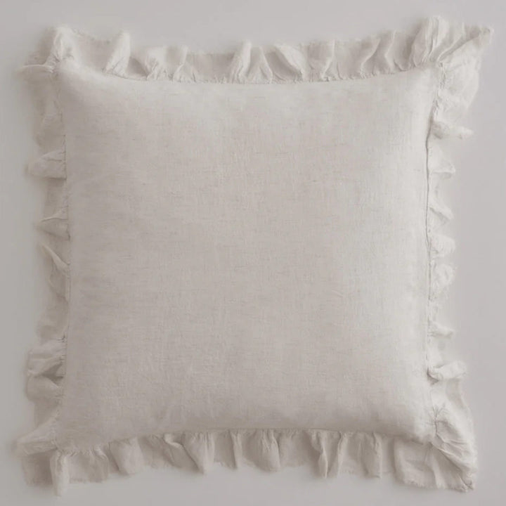 Kristine Euro Linen Pillowcase + Ruffle | Petra