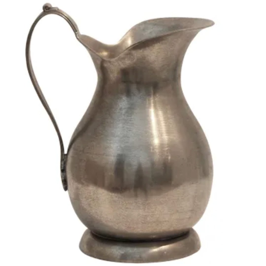 Pewter Jug | Flat Handle | Large - Suzie Anderson Home