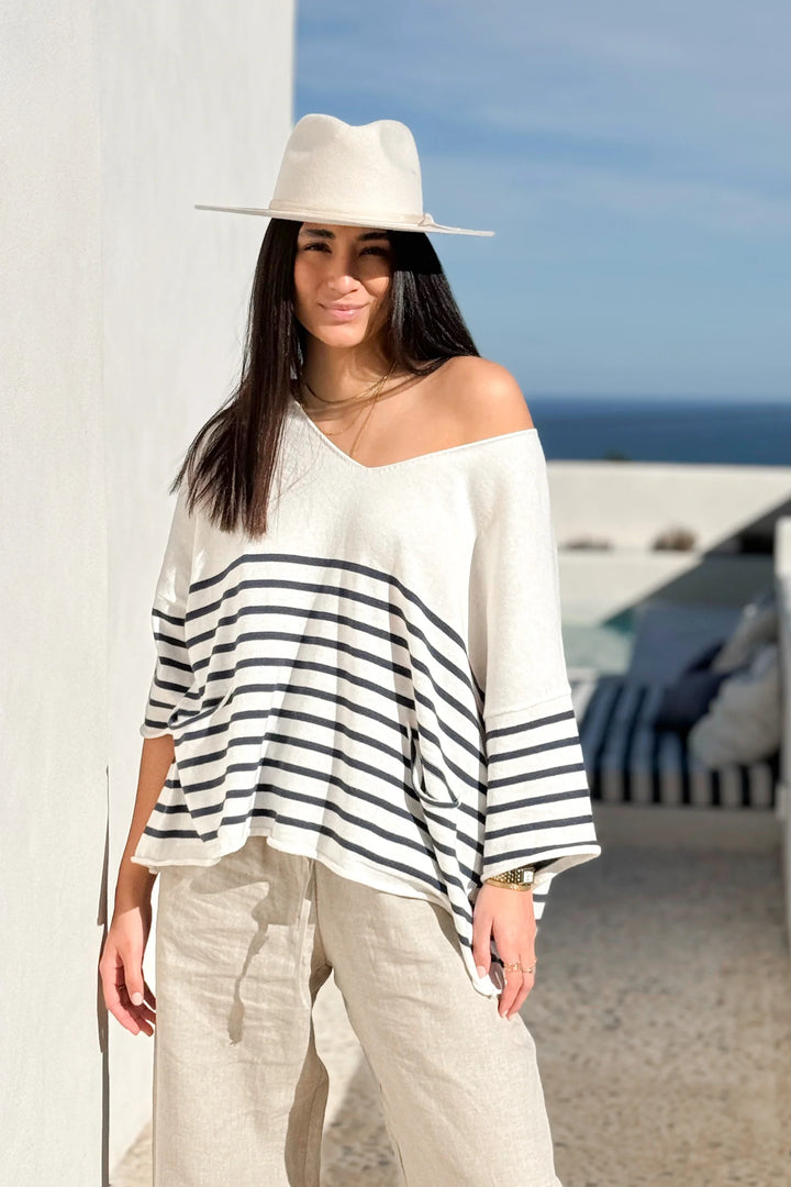 Bypias | Casual Riviera Knit | Navy Stripe