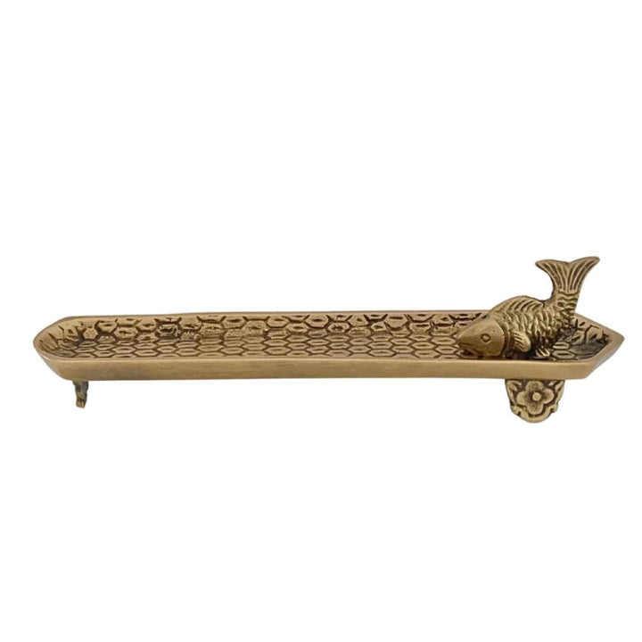 Pisces Brass Incense Holder