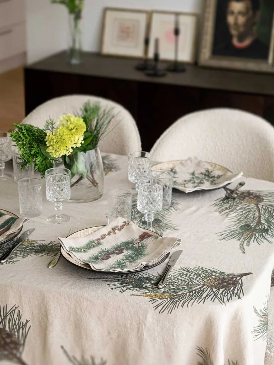 Pine Natural | Linen Tablecloth | 170 x 250cm (BOWRAL) - Suzie Anderson Home