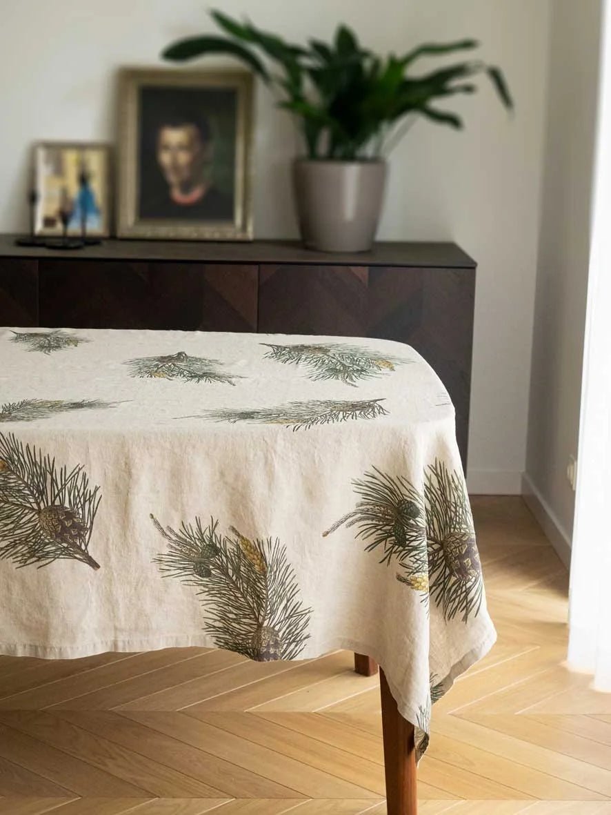 Pine Natural | Linen Tablecloth | 170 x 250cm (BOWRAL) - Suzie Anderson Home