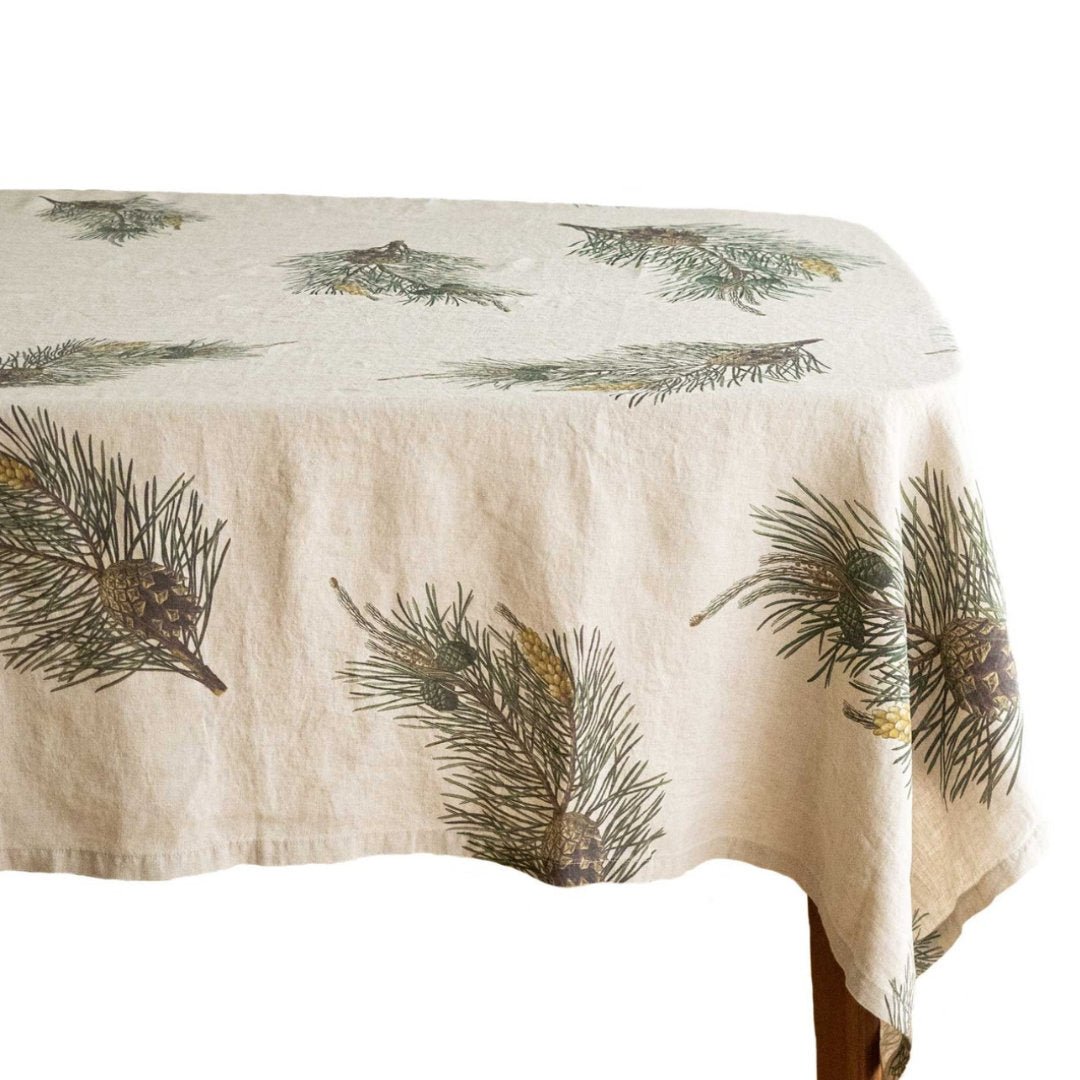 Pine Natural | Linen Tablecloth | 170 x 250cm (BOWRAL) - Suzie Anderson Home