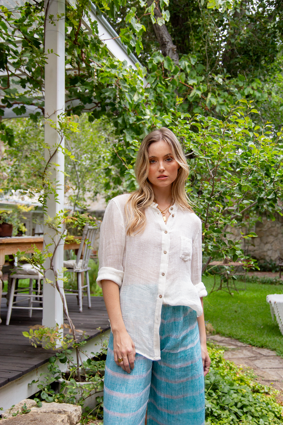 Scandi | Piper Linen Shirt | White