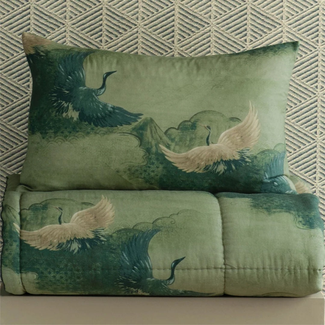 Tsuru Standard Pillowcase | SET OF 2 | Spruce