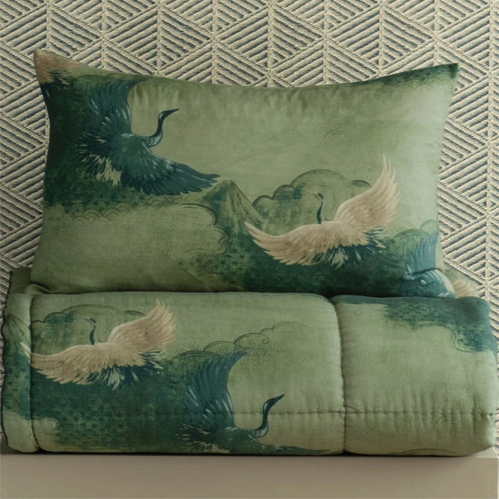 Tsuru Standard Pillowcase | SET OF 2 | Spruce