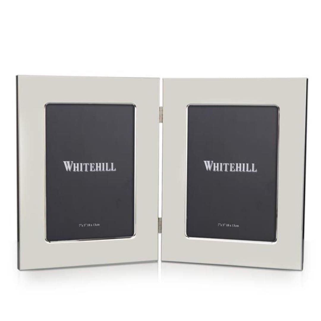 Plain Double Photo Frame | Silver Plate | 13x18cm - Suzie Anderson Home