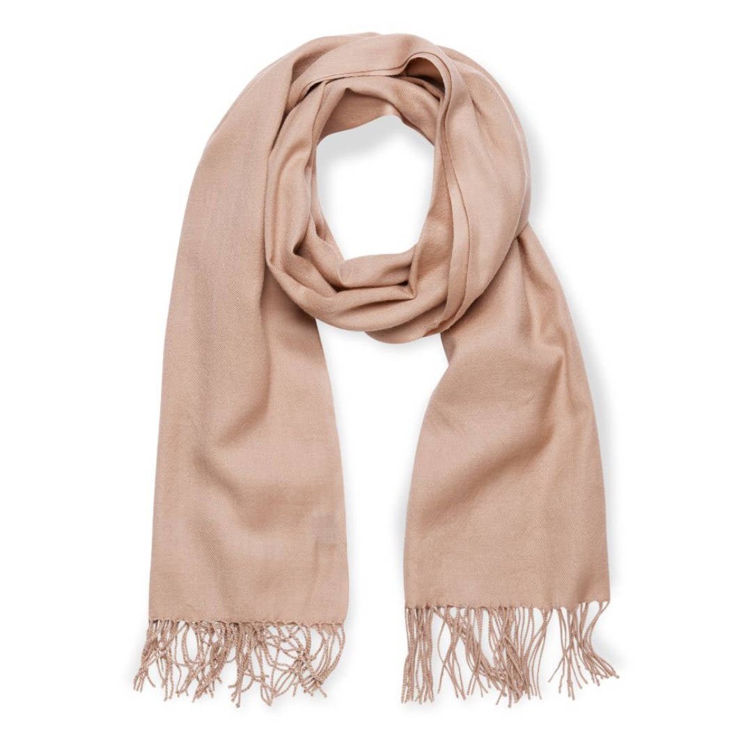 Plain Merino Wool Scarf – Camel | 60 x 180 cm - Suzie Anderson Home