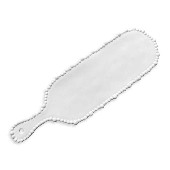 Pearl Platter with Handle 42cm | Melamine | White