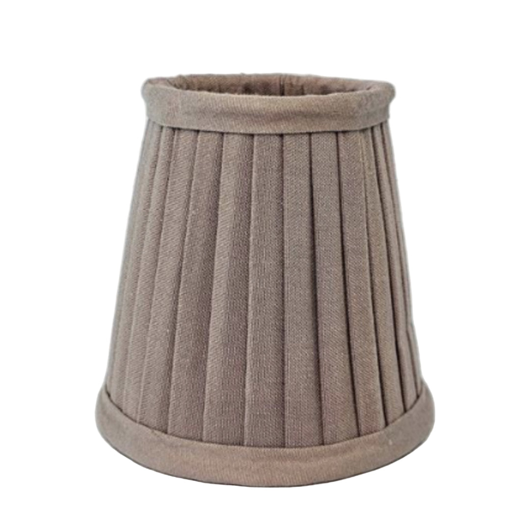 Pleated Lamp Shade | Mushroom - Suzie Anderson Home