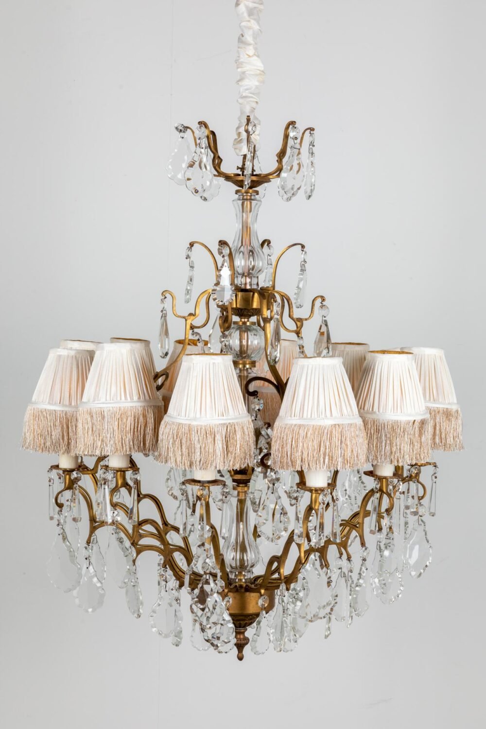 Pleated Lamp Shade with Fringe | Ivoire | 12.5 x 7 x 10cm - Suzie Anderson Home