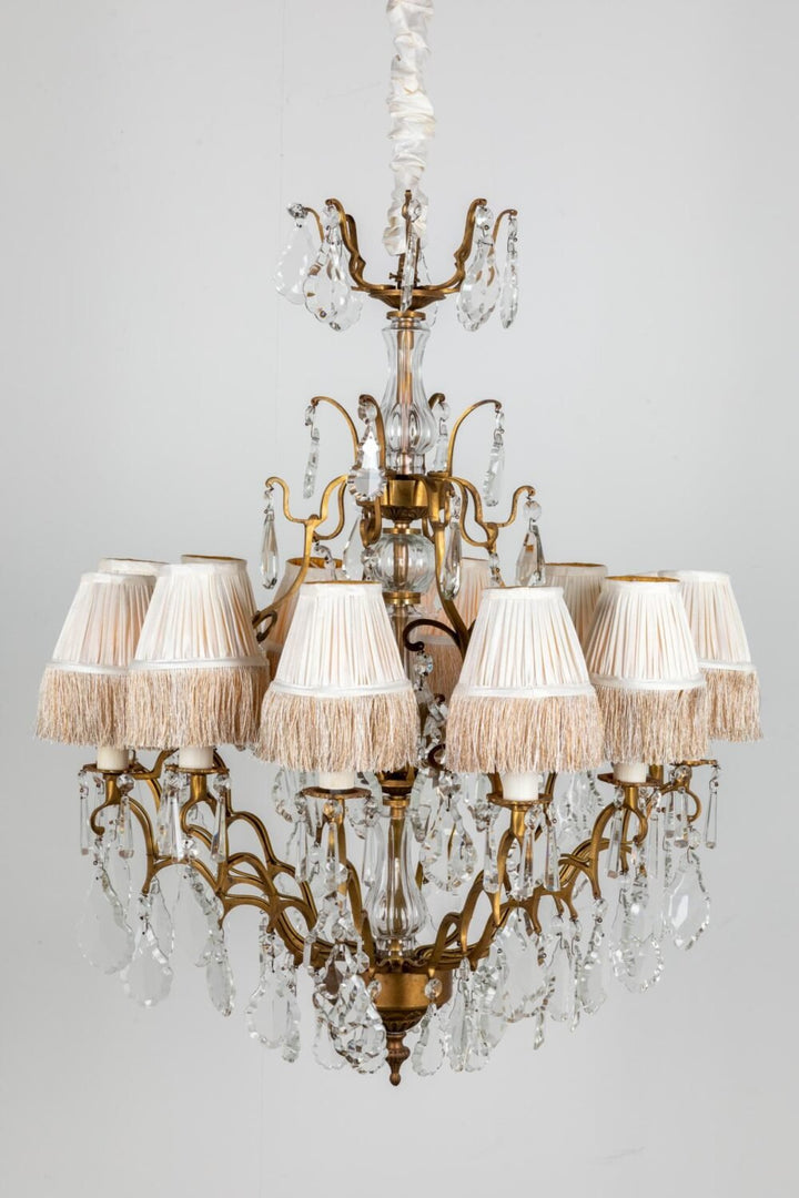 Pleated Lamp Shade with Fringe | Ivoire | 12.5 x 7 x 10cm - Suzie Anderson Home