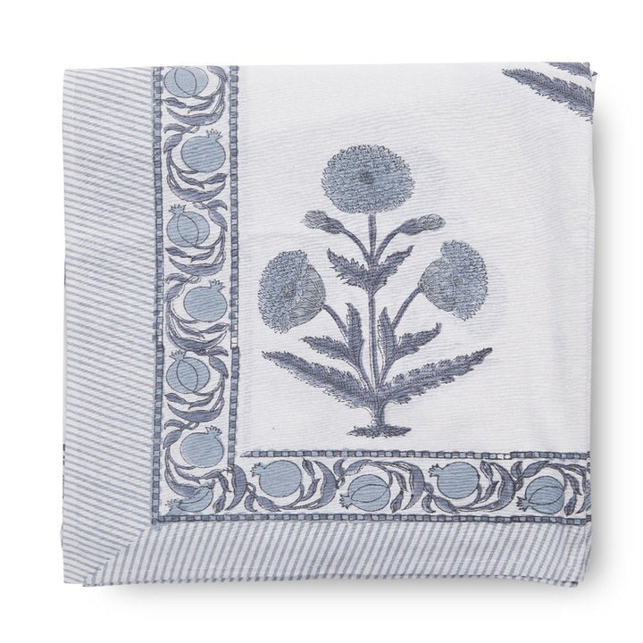 Poppin Linen Tablecloth | Blue - Suzie Anderson Home