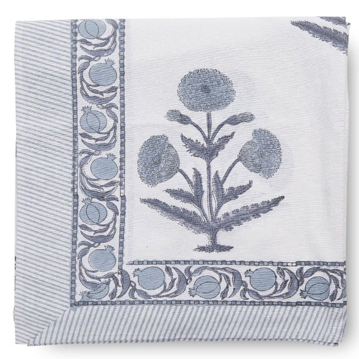 Poppin Linen Tablecloth | Blue - Suzie Anderson Home