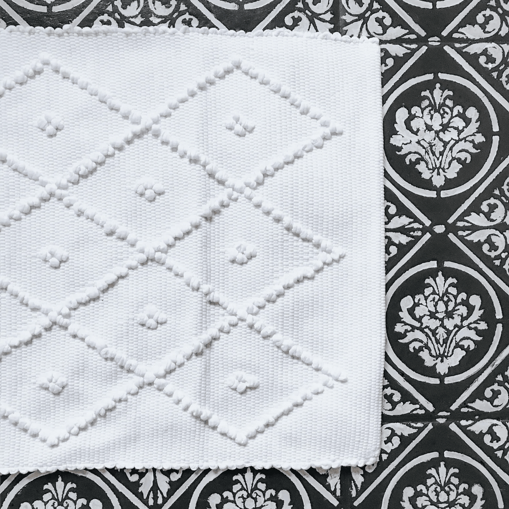 Portuguese Diamond Bath Mat - Suzie Anderson Home
