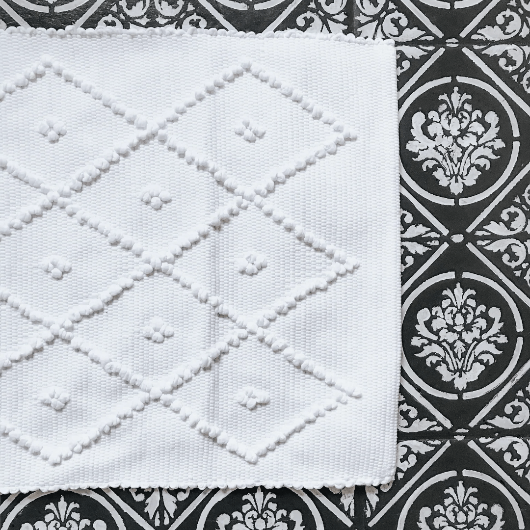 Portuguese Diamond Bath Mat - Suzie Anderson Home