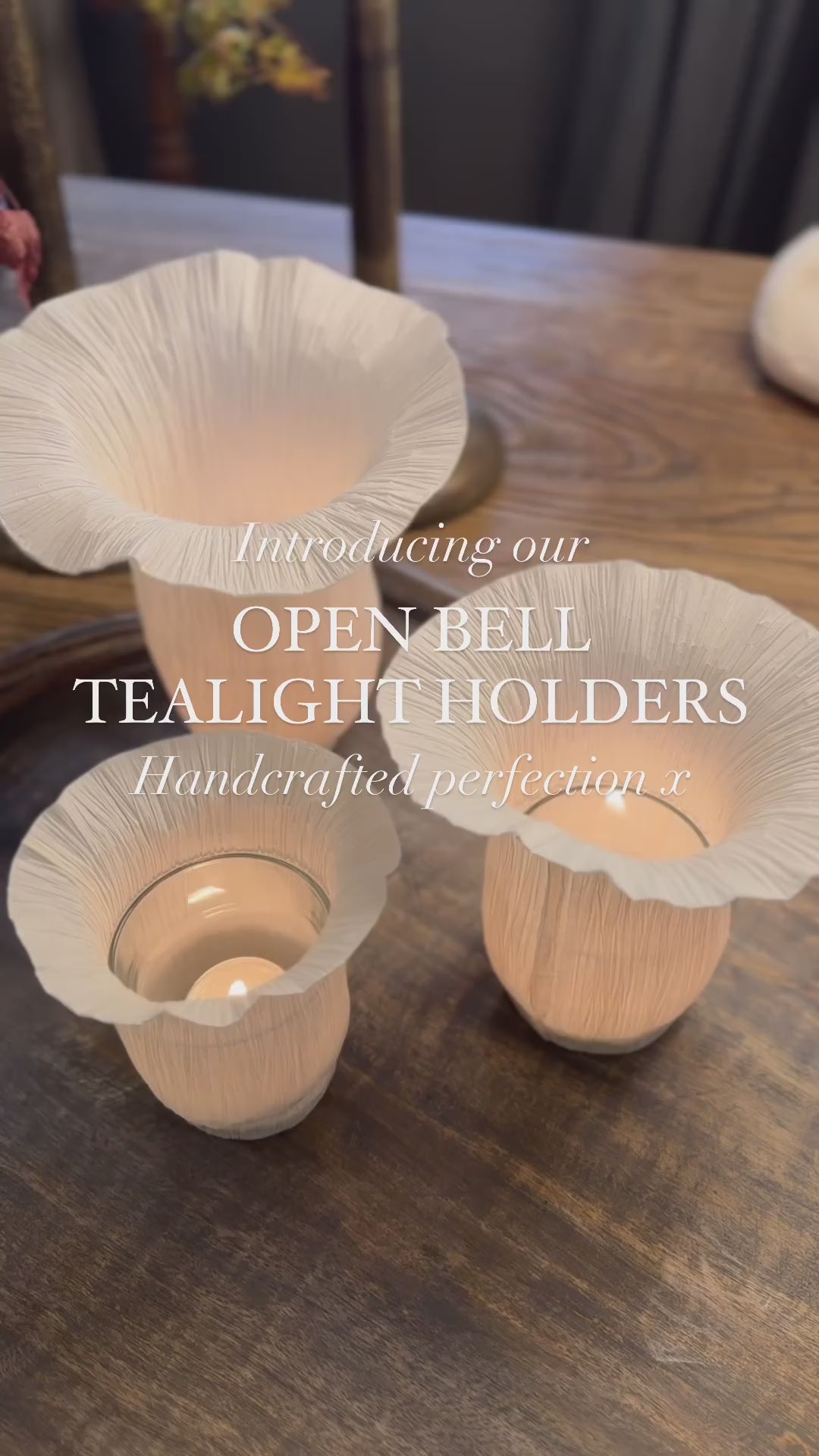 Open Bell Paper Tealight Holder | T2