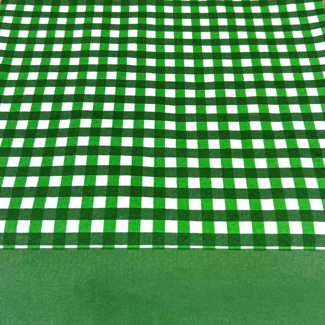 Provence Green Gingham Tablecloth - Suzie Anderson Home