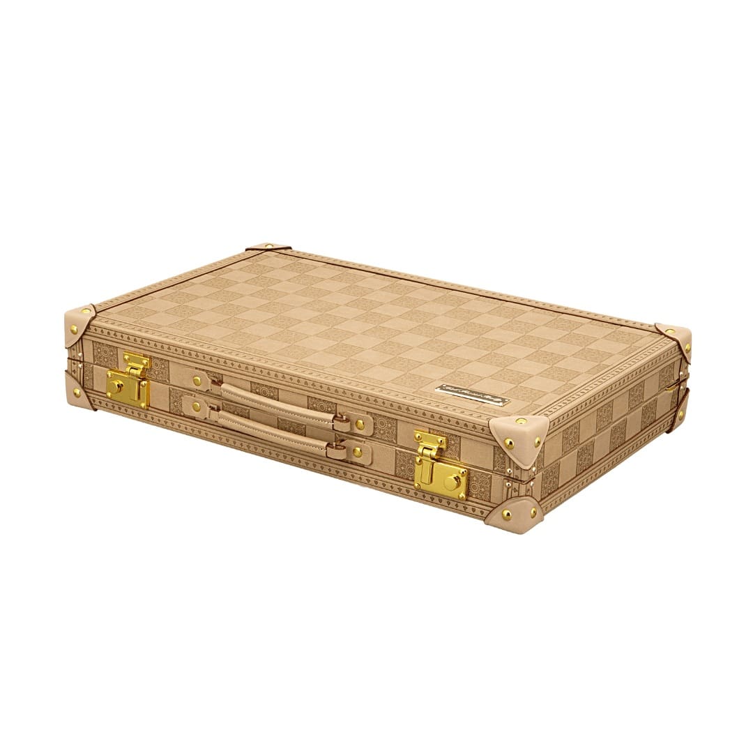 Dal Rossi Sandstone PU Leather Backgammon 18"