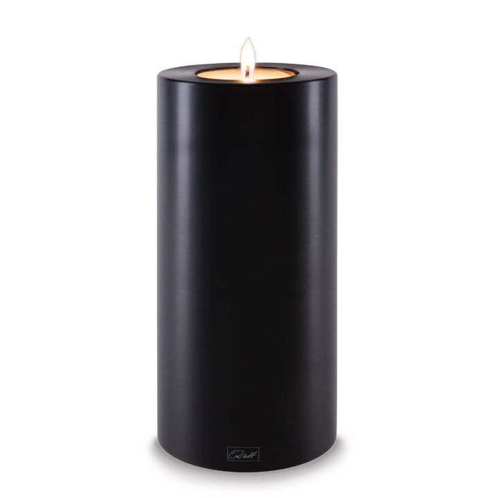 Qult Black Candle Pillar holder | 10cm D x 21cm H - Suzie Anderson Home
