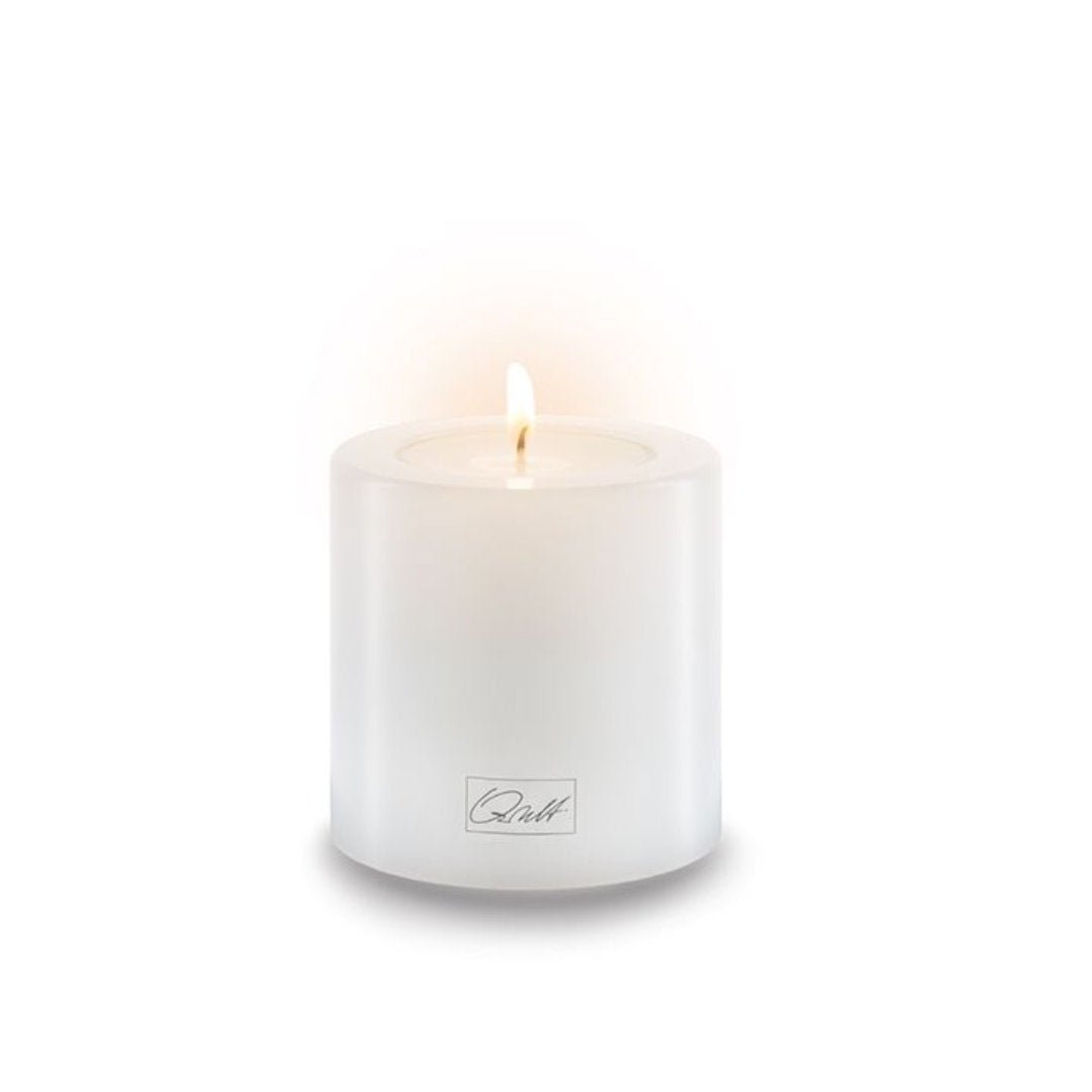 Qult Pillar Candle holder | White 6cm Diameter - Suzie Anderson Home