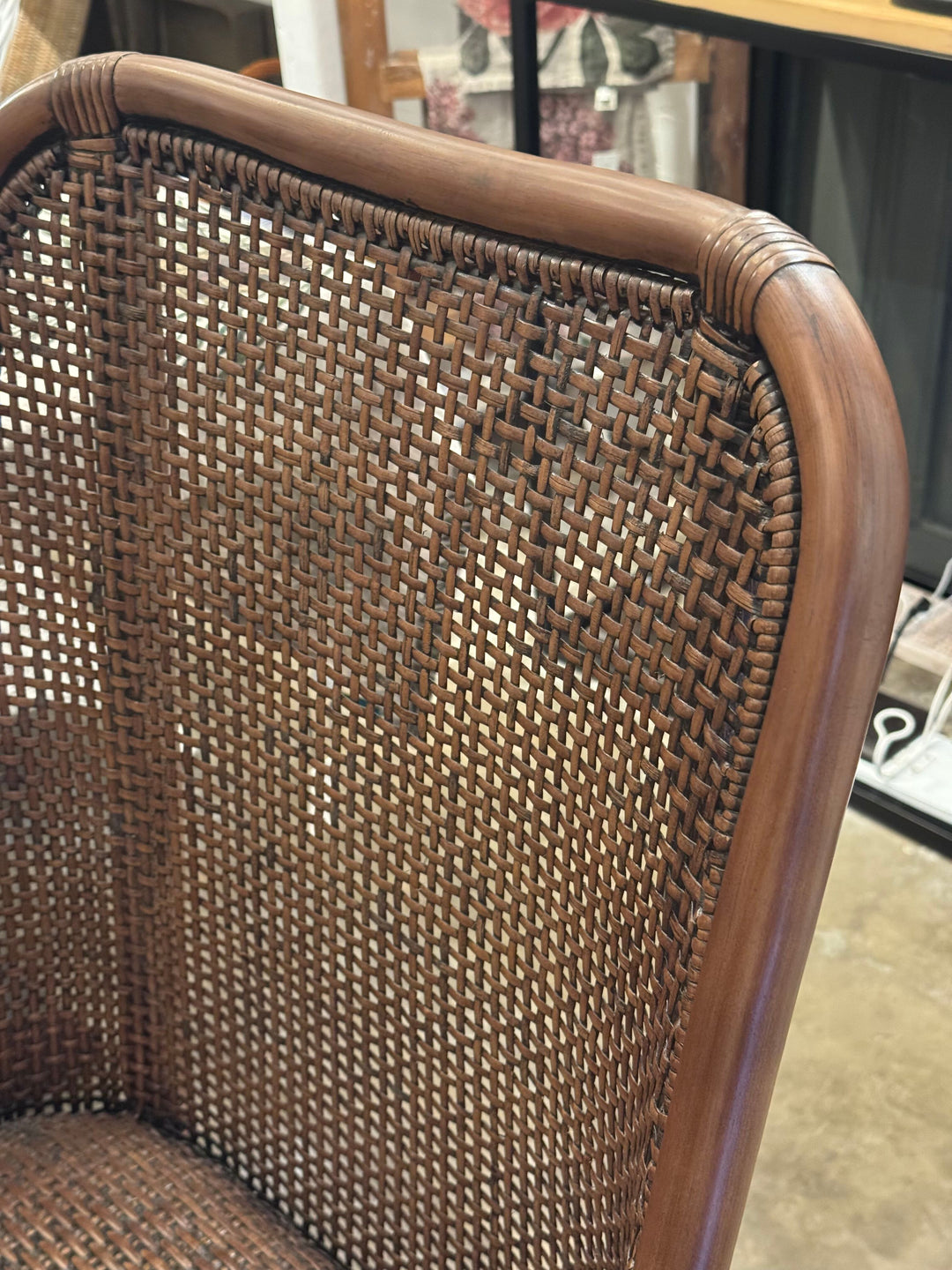 Alabama Rattan Chair | Chocolate   (BOWRAL)