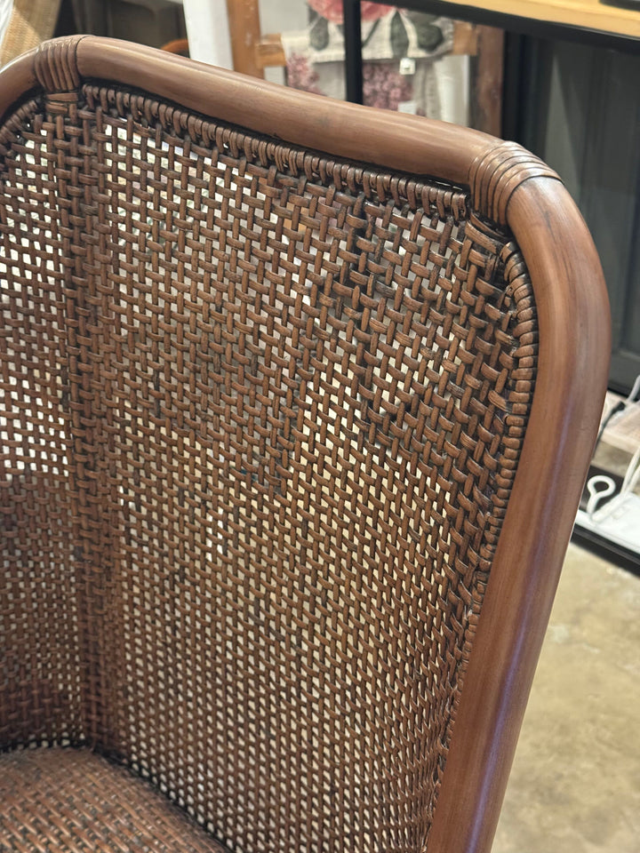 Alabama Rattan Chair | Chocolate   (BOWRAL)