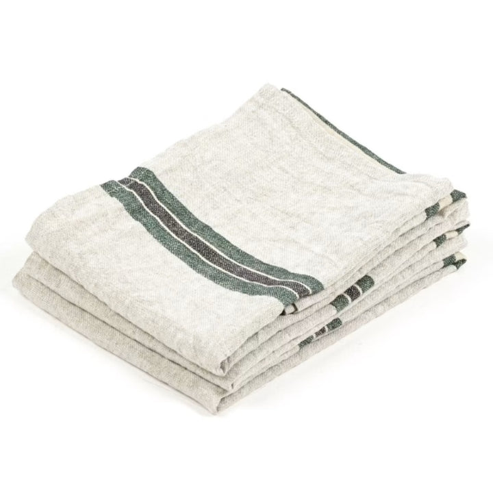 Dock Linen Tea Towel | Libeco | Racing Stripe