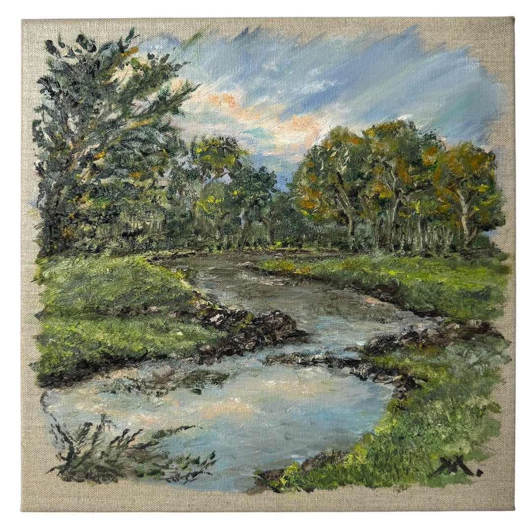 After The Rain | Oil on Canvas | 30.5 x 30.5cm | Maneecka Jade
