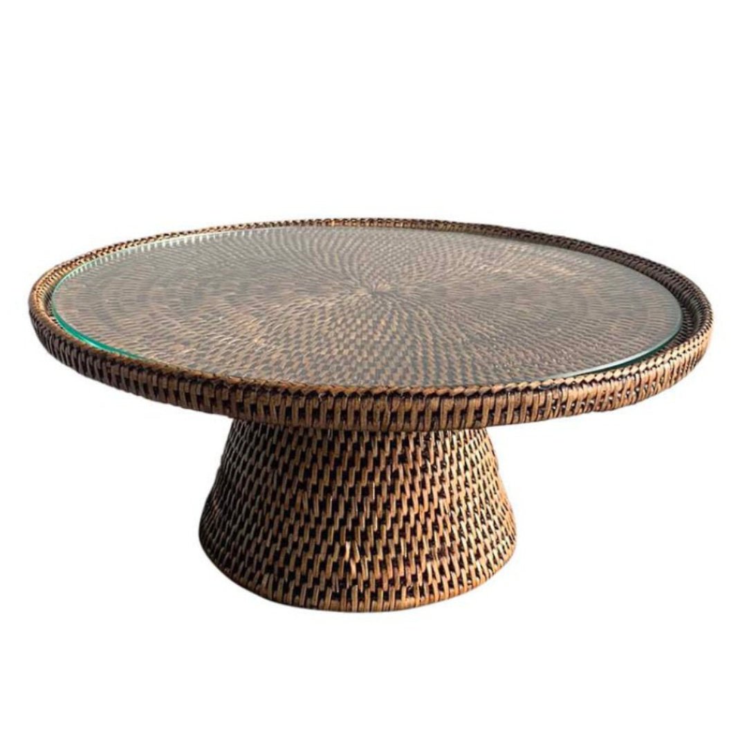 Rattan Cake Stand | Medium - Suzie Anderson Home