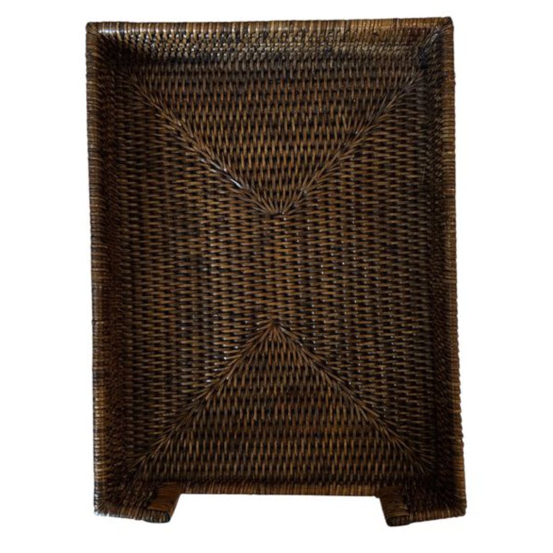 Rattan Document Tray | Antique Brown - Suzie Anderson Home