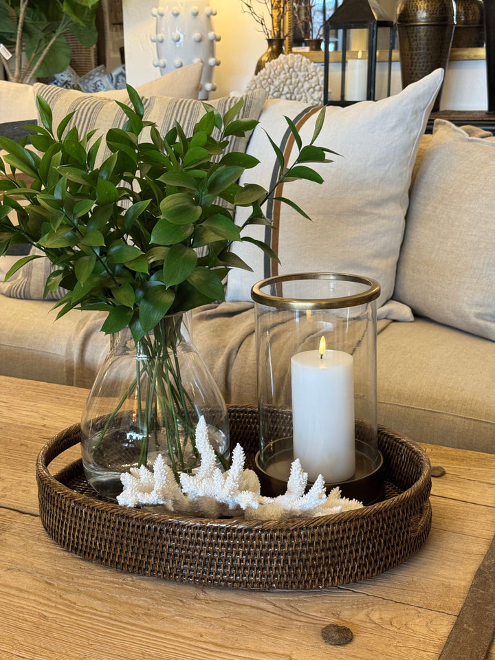 Rattan Oval Tray | Antique (OOS MAY 2026) - Suzie Anderson Home