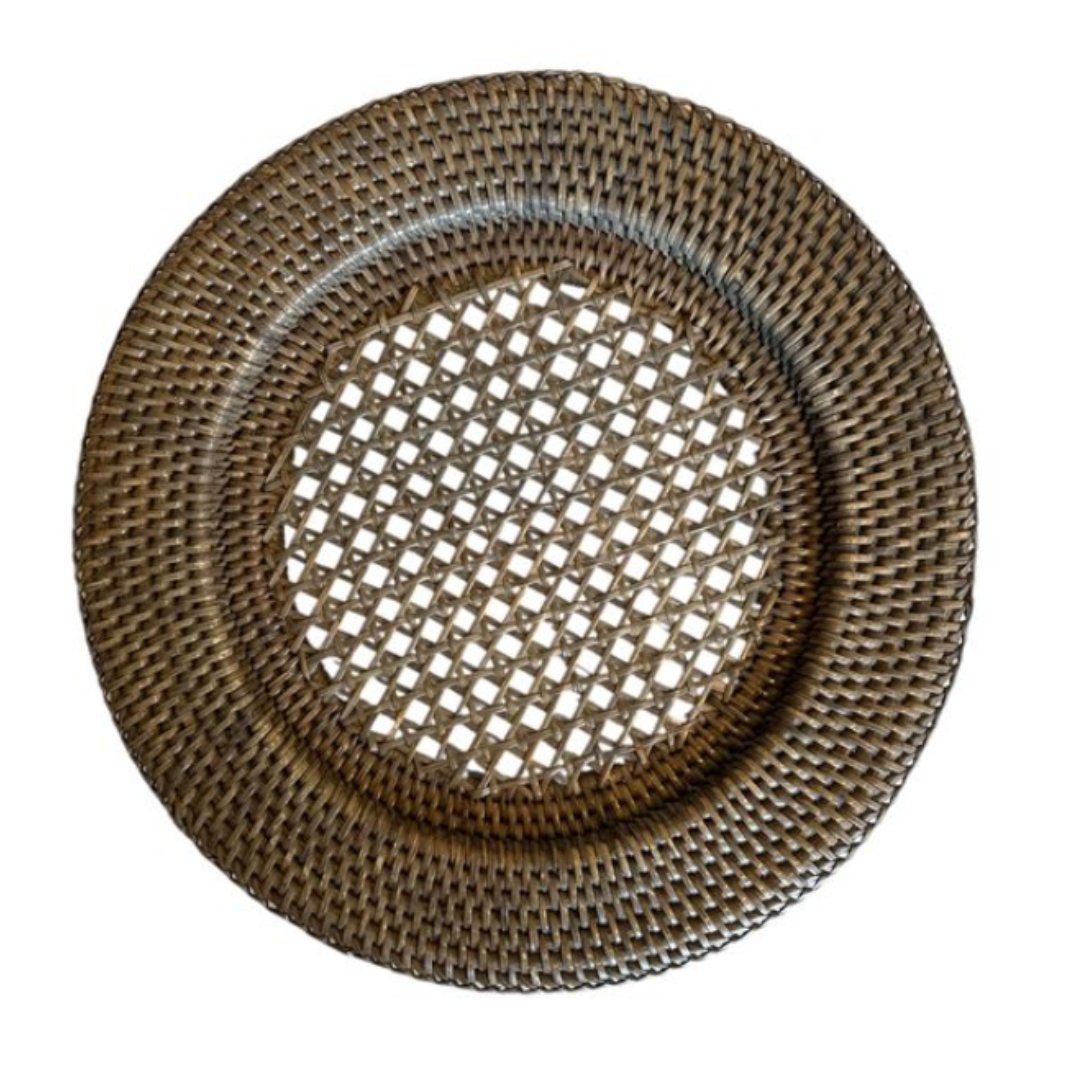 Rattan Underplate | Old Grey - Suzie Anderson Home