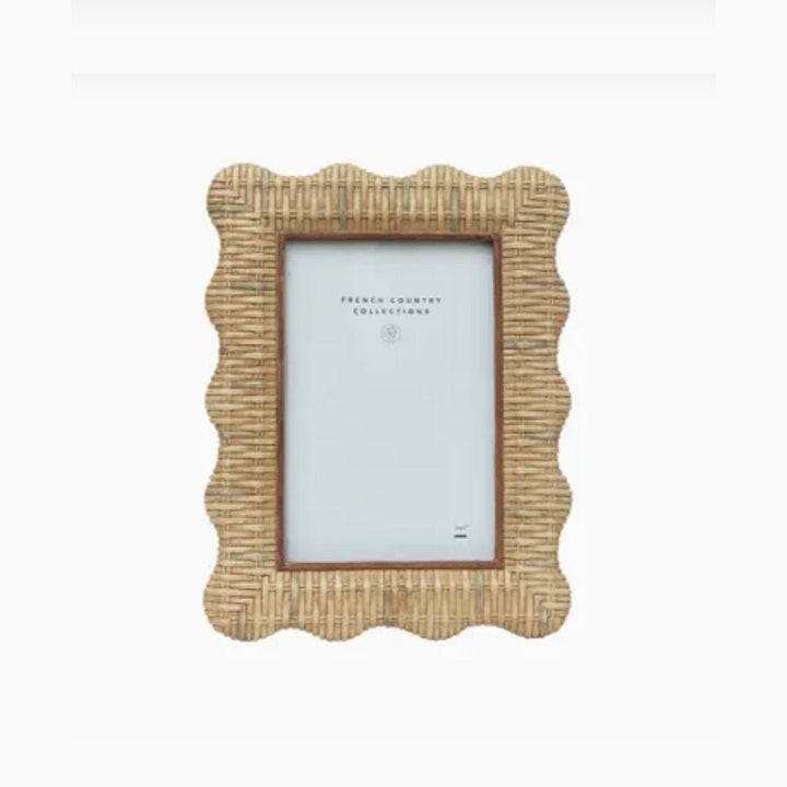 Rattan Wavy Photo Frame | 4"x6" - Suzie Anderson Home