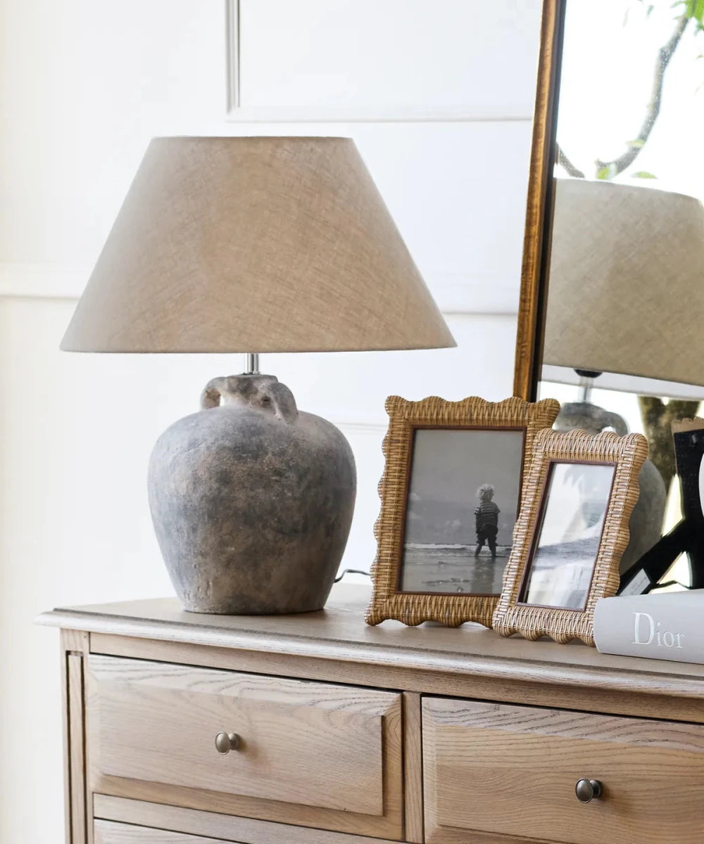 Rattan Wavy Photo Frame | 4"x6" - Suzie Anderson Home