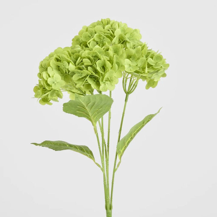 Real Touch Faux Green Hydrangea Bunch | 5 Head - Suzie Anderson Home