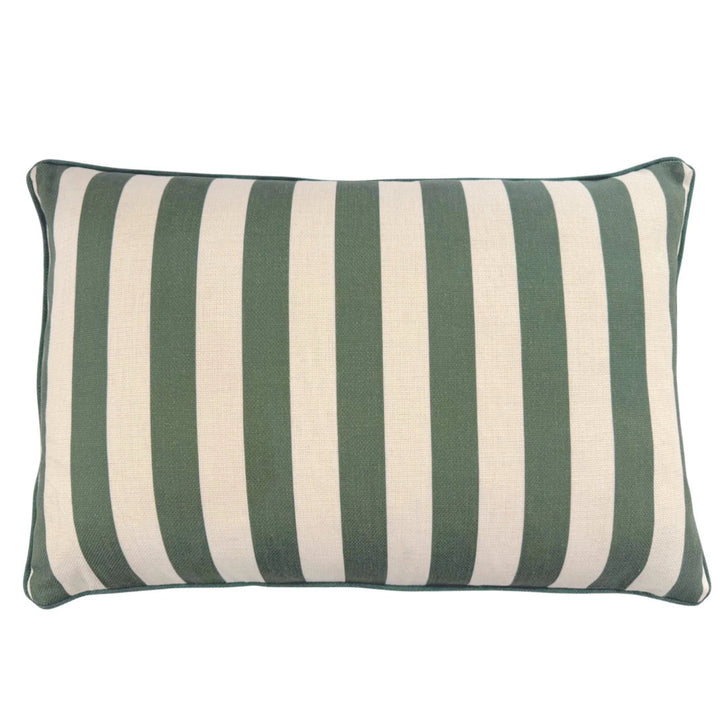 Green Stripe Outdoor Cushion Cover | 40x60cm (BOWRAL)